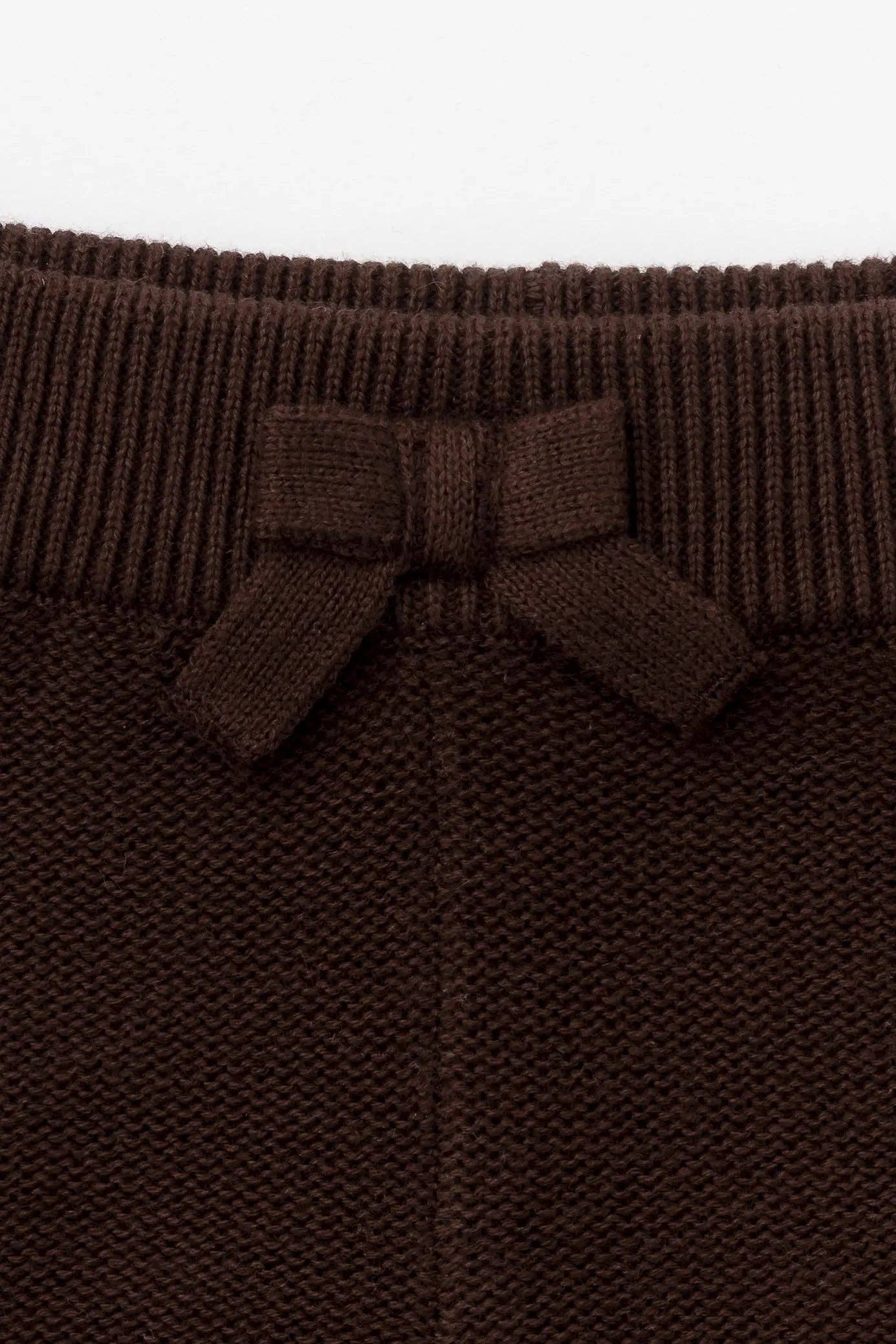 Chocolate Brown Organic Knit 2 Pc. Set