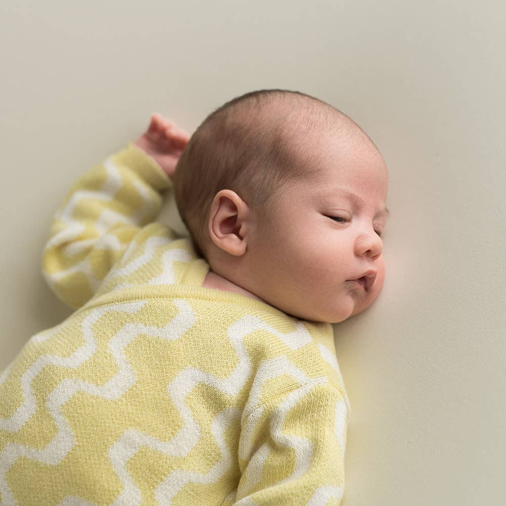 Newborn Yellow ZigZag Going Home Set