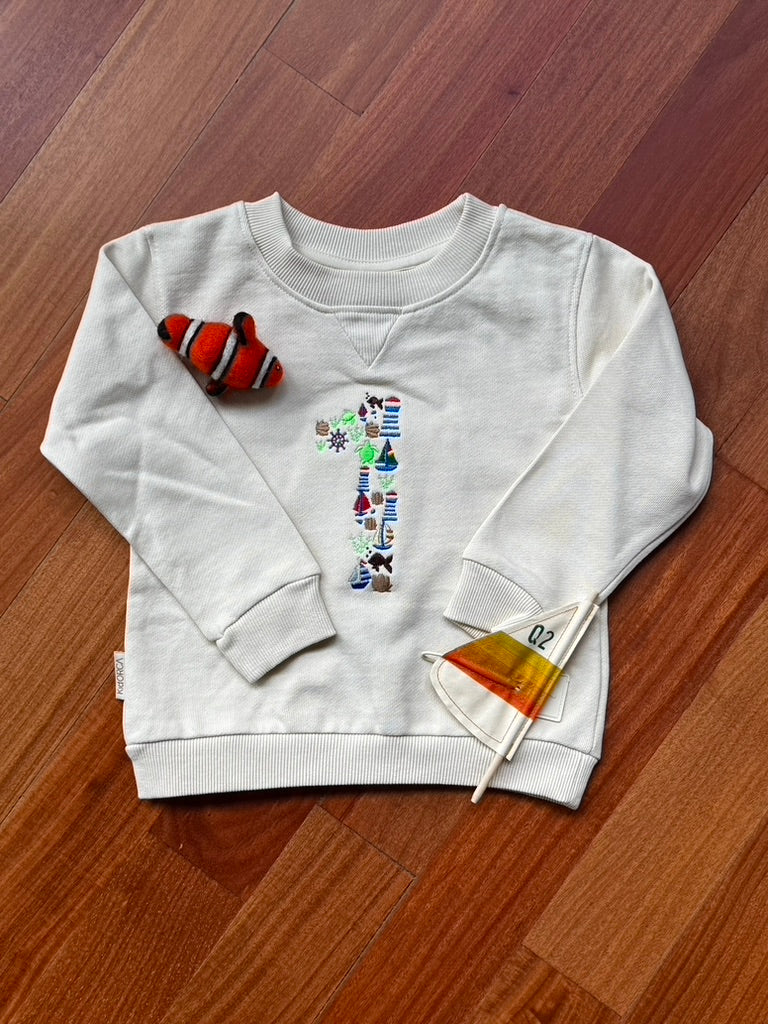 Nautical Themed "1" Sweatshirt