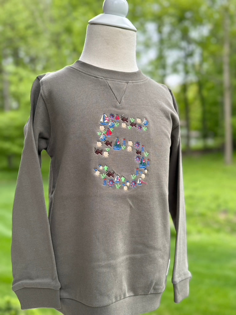 Nautical Themed "5" Sweatshirt