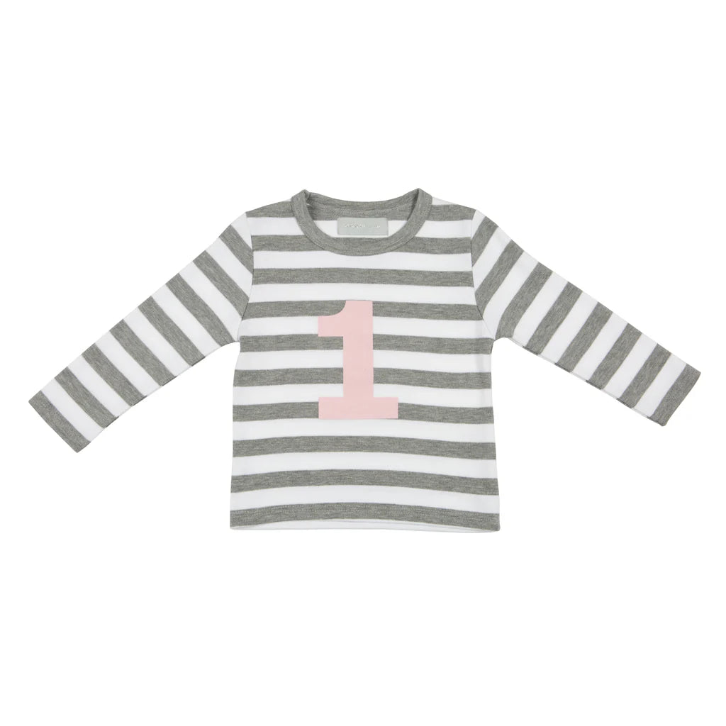 Grey Marl/White (Pink) Shirt