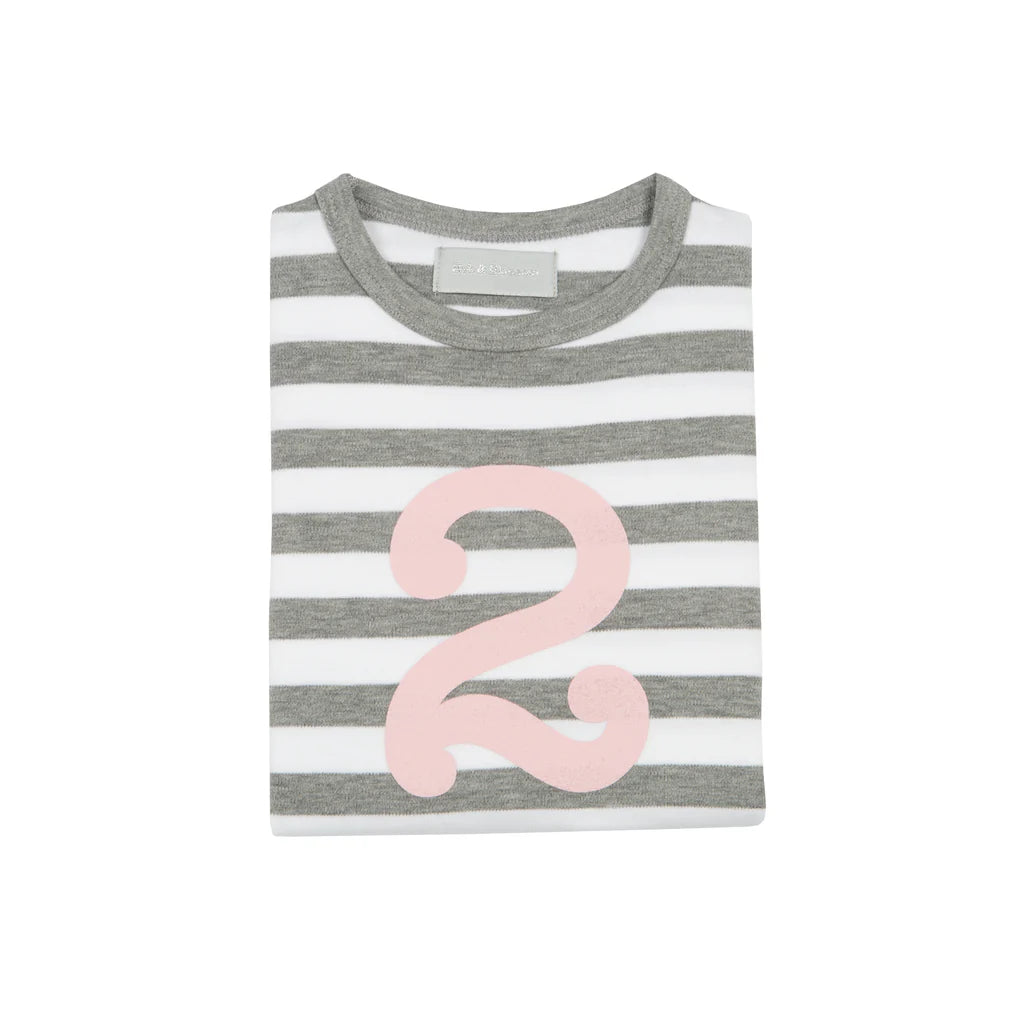 Grey Marl/White (Pink) Shirt