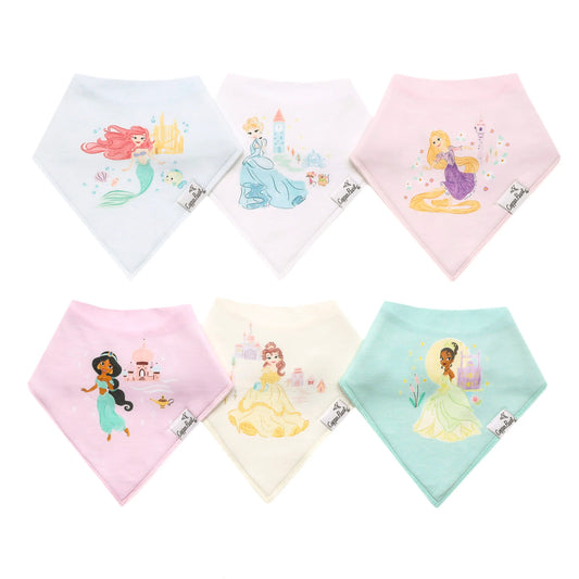 Disney Princess Bandana 6 Bib Set