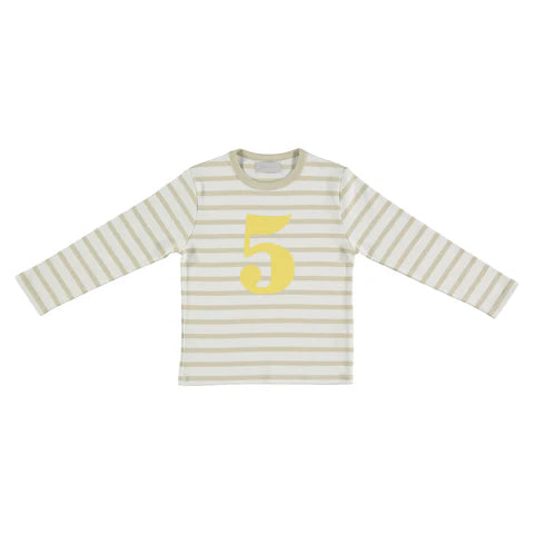 Sand/White Striped (Yellow) T- Shirt
