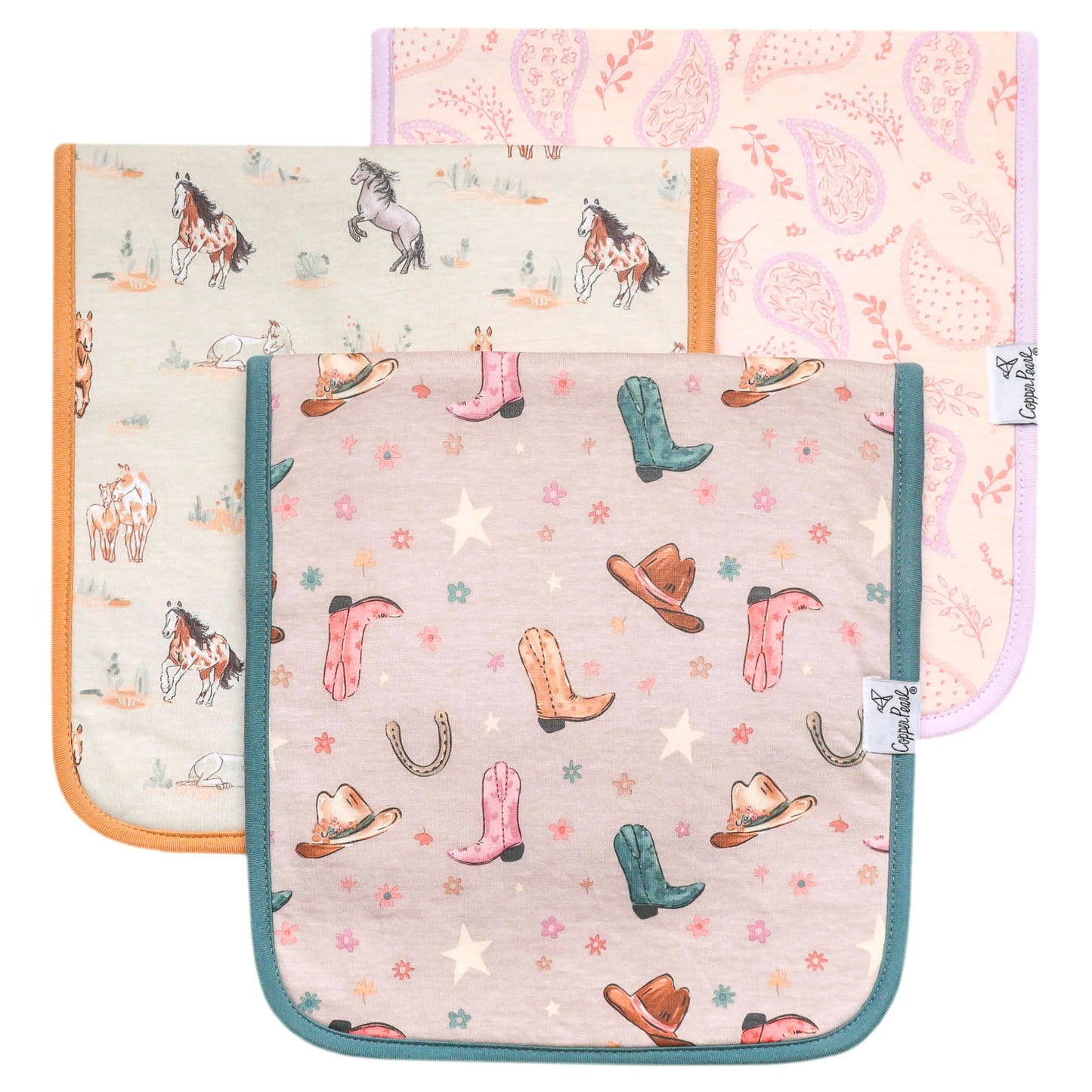 Cheyenne Burp Cloth Set