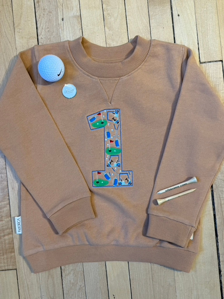 Golf Themed "1" Sweatshirt