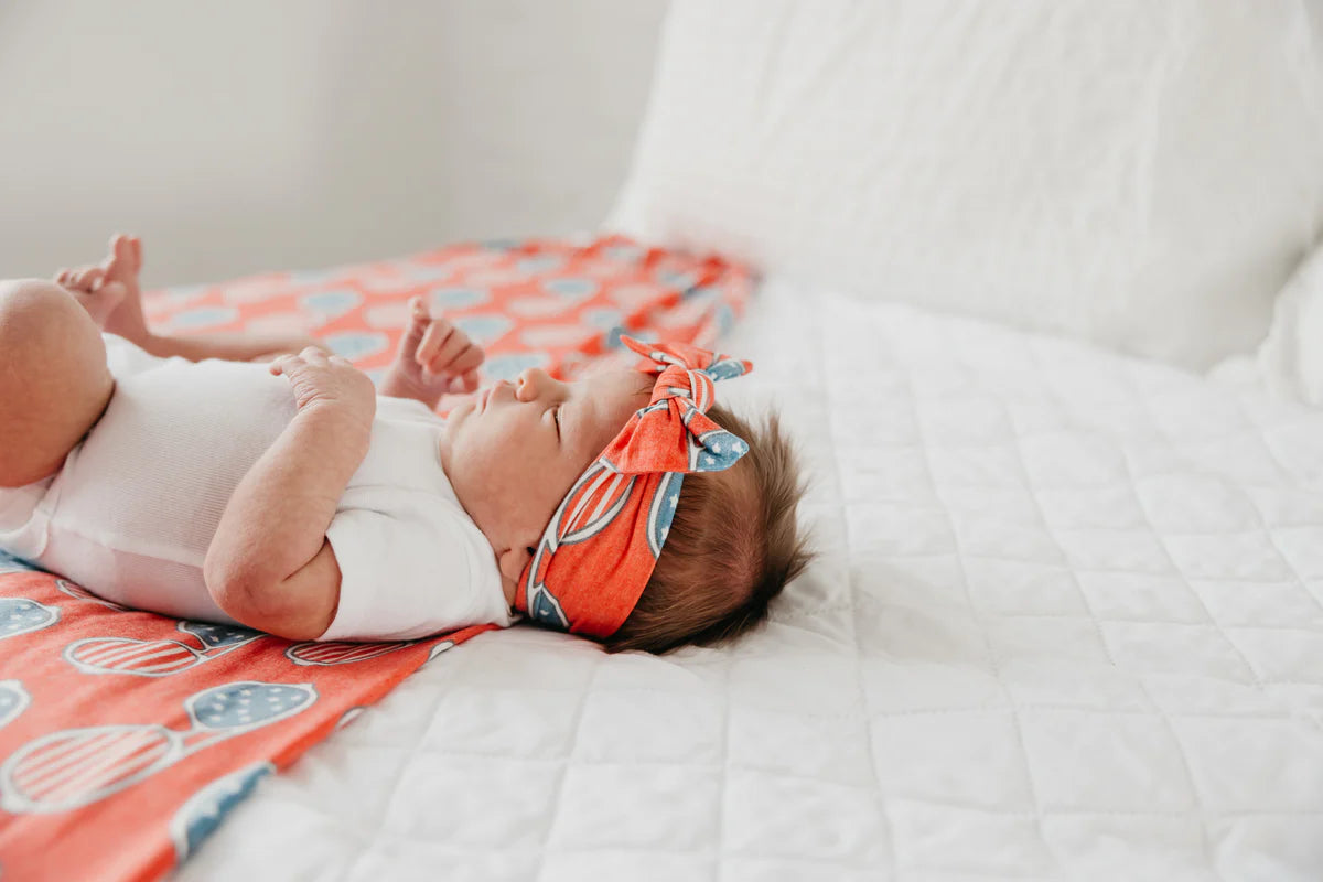 Spangled Knit Headband Bow