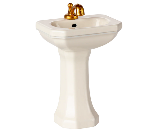 Bathroom Sink, Mouse, Off White