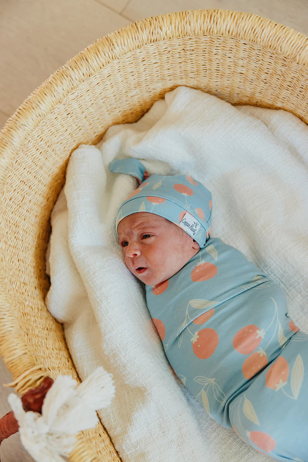 Clementine Top Knot Hat 0-4M