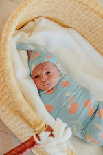 Clementine Top Knot Hat 0-4M