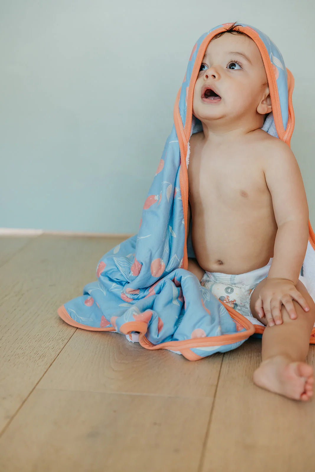 Clementine Baby Knit Hooded Towel