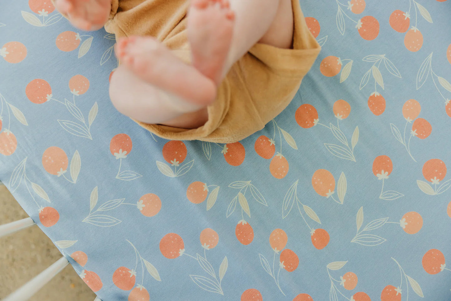 Clementine Premium Crib Sheet