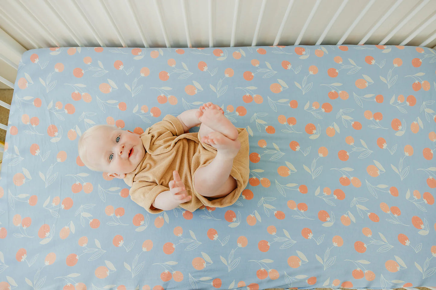 Clementine Premium Crib Sheet