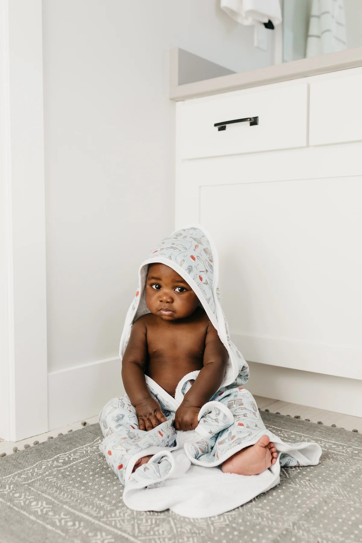 Trout Knit Hooded Towel