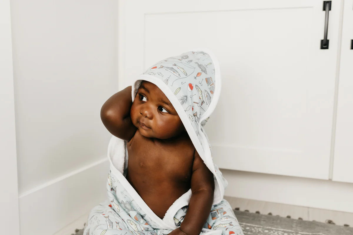 Trout Knit Hooded Towel