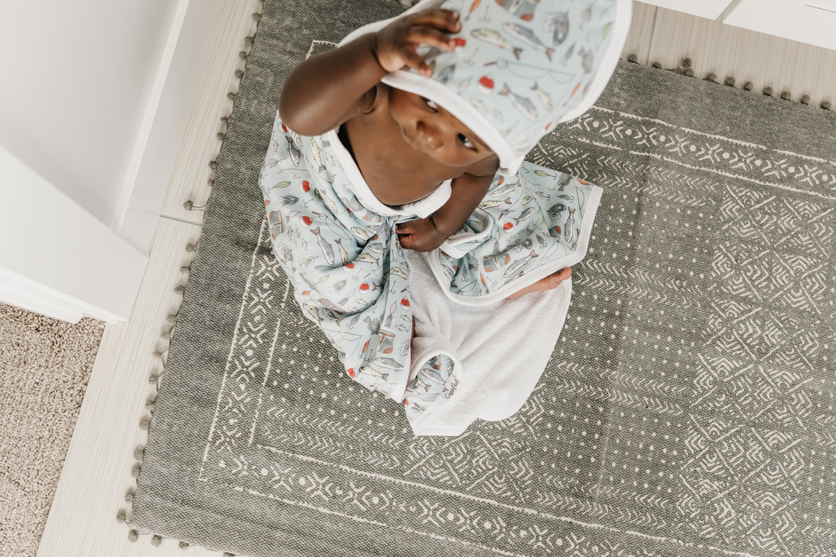 Trout Knit Hooded Towel