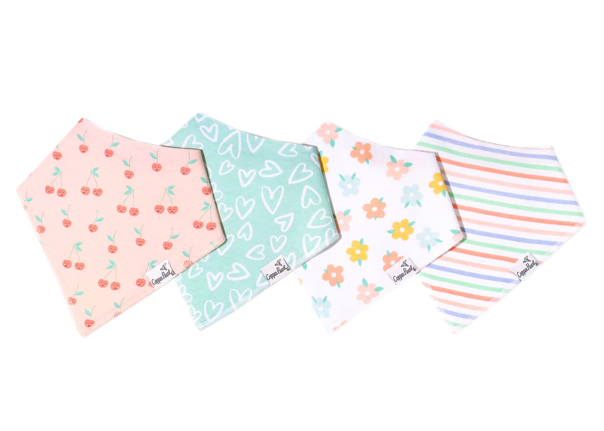 Cheery Baby Bandana Bib (4 Pack)