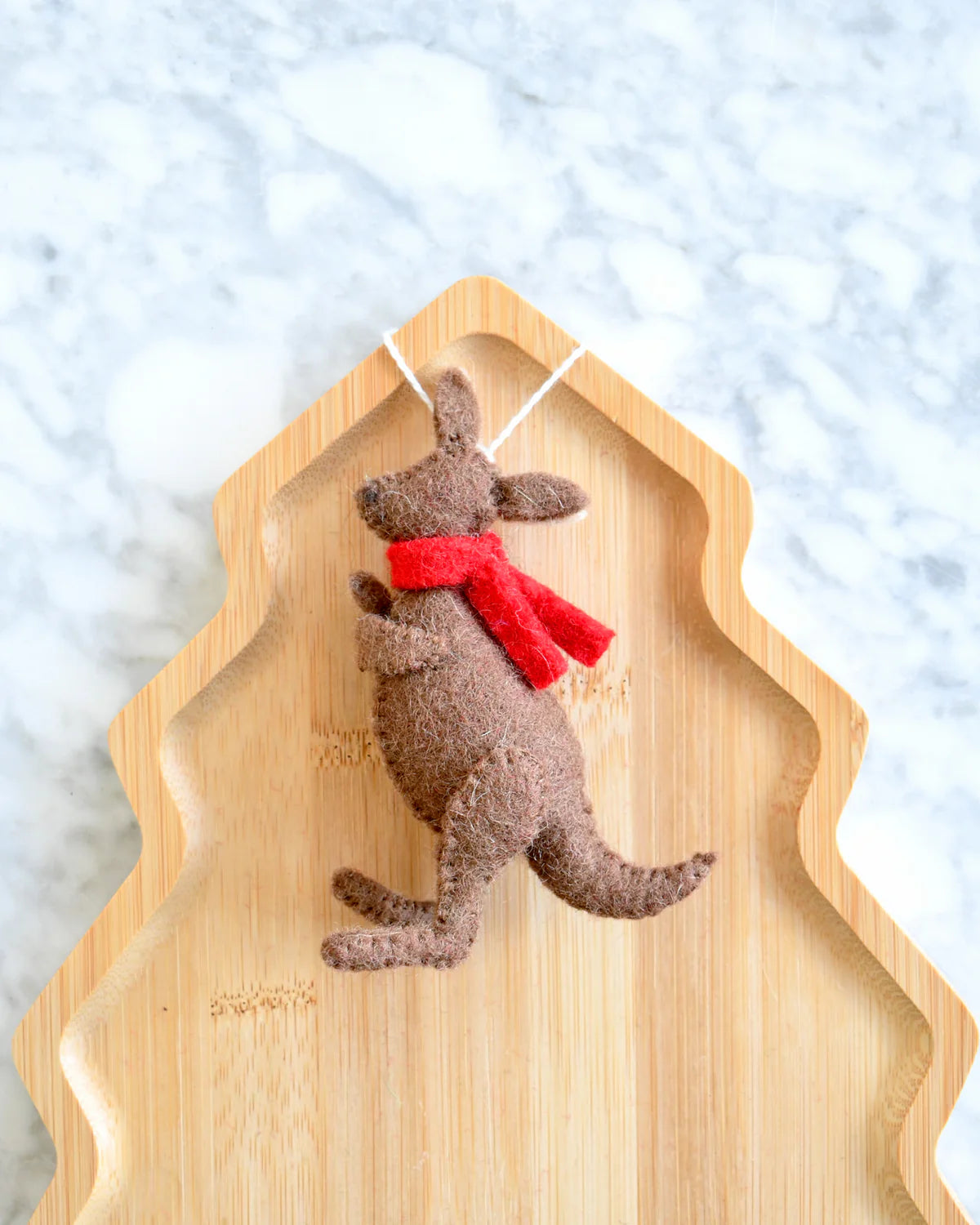 Felt Christmas Kangaroo Ornament