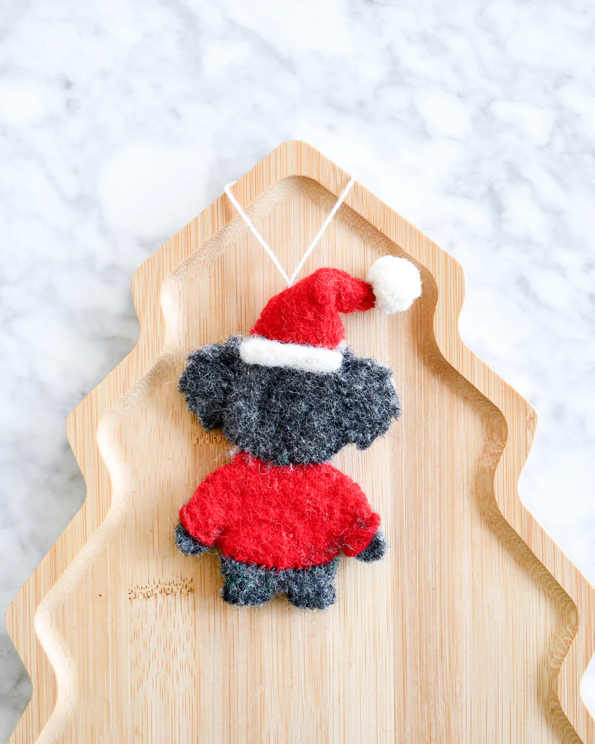 Felt Christmas Koala in Sweater Ornament