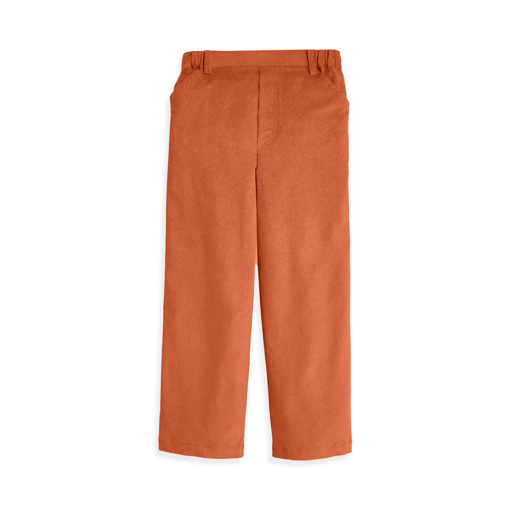 Saffron Corduroy Faux Zip Pant