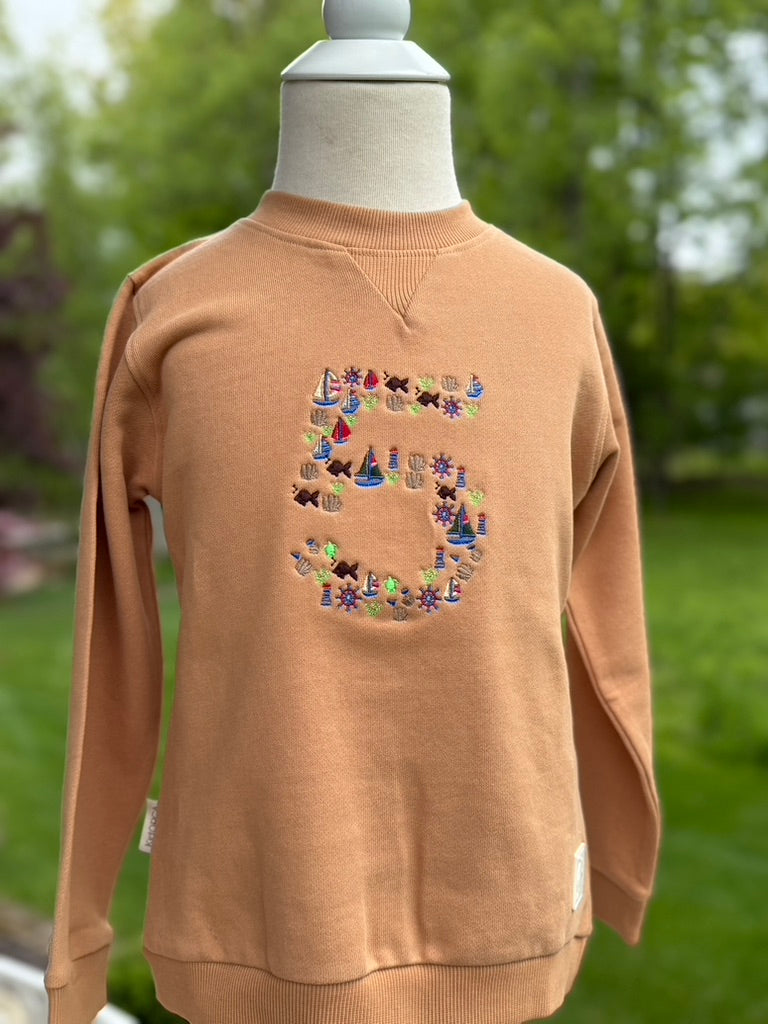 Nautical Themed "5" Sweatshirt