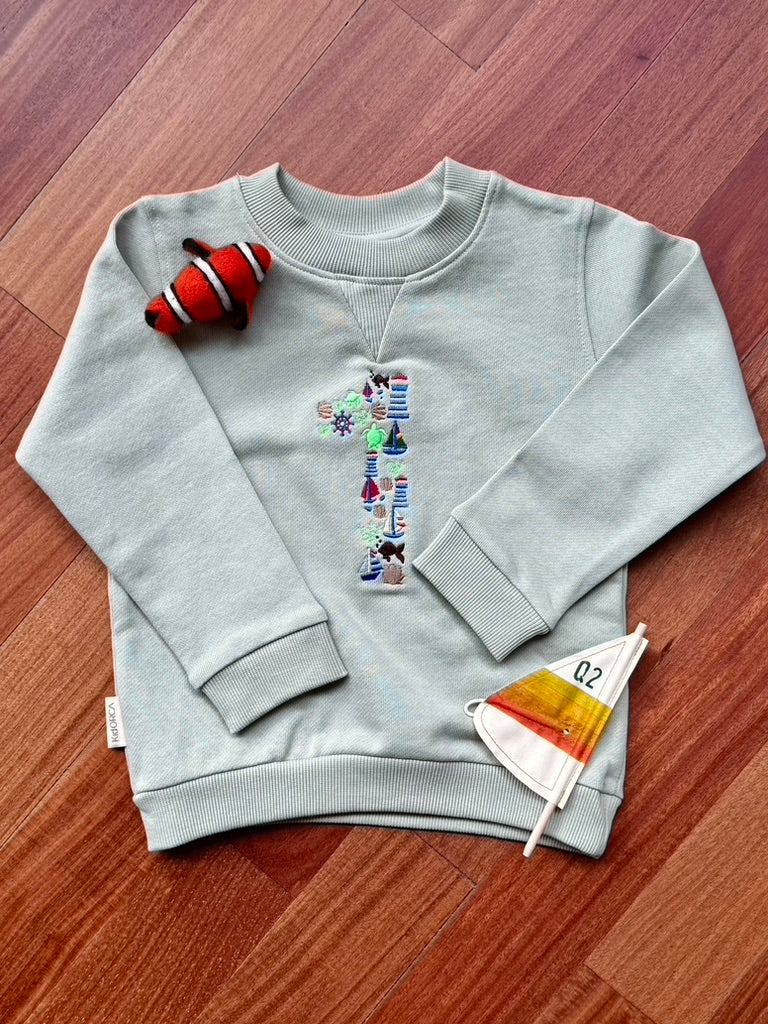 Nautical Themed "1" Sweatshirt