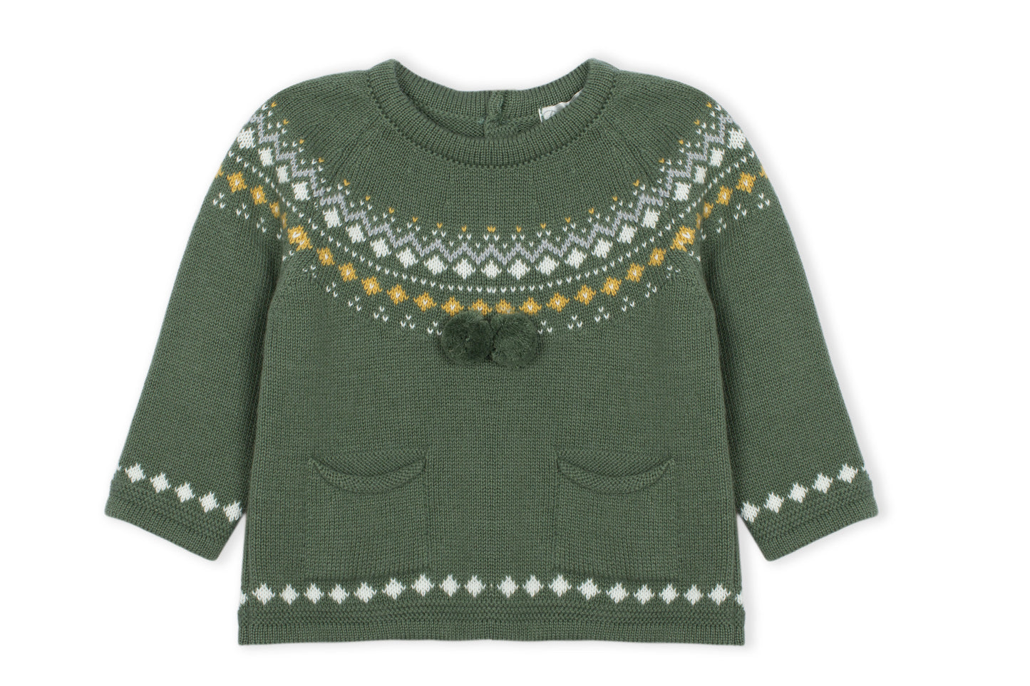 Knit Sweater in Military Green DK 191