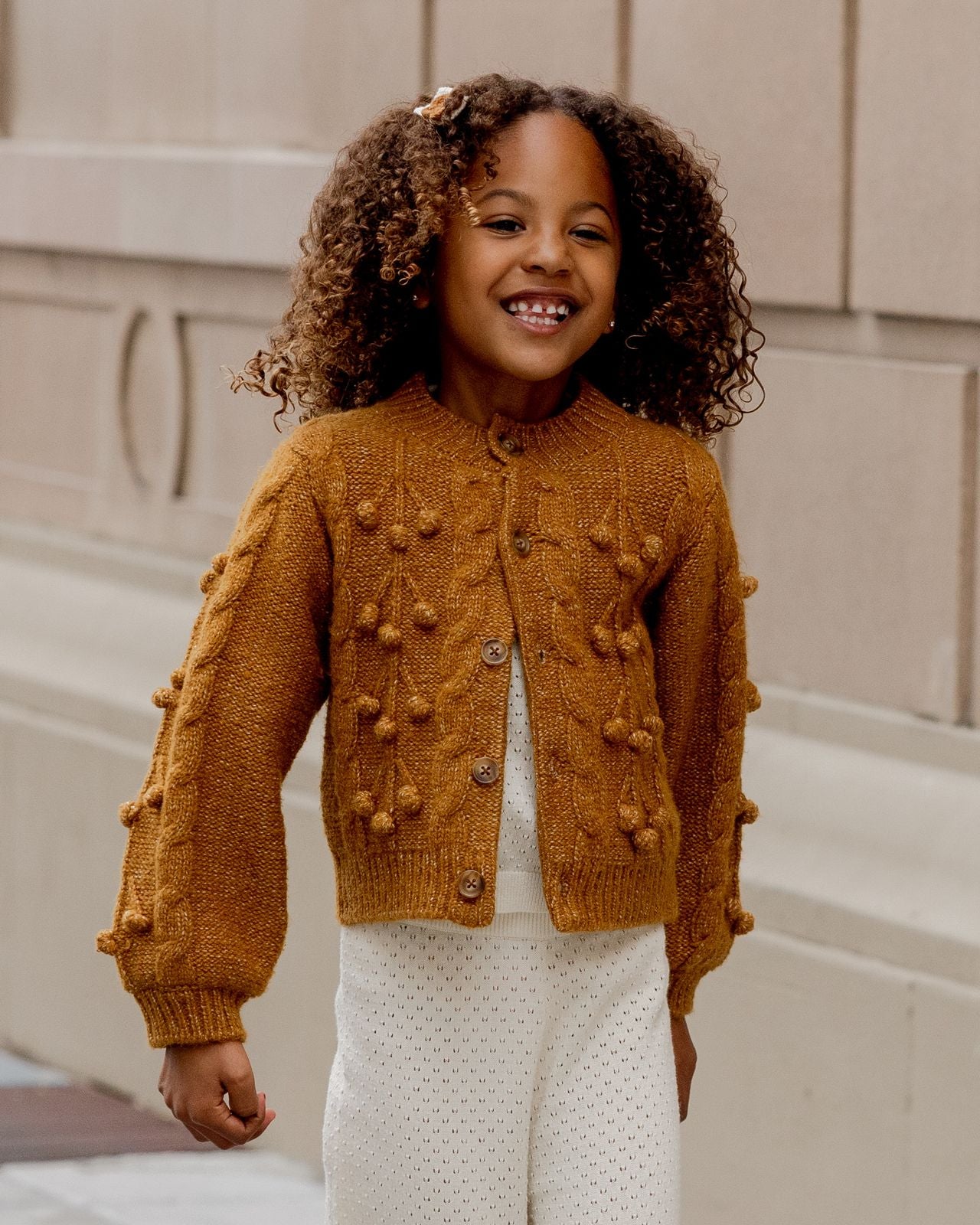 Golden Bobble Cardigan