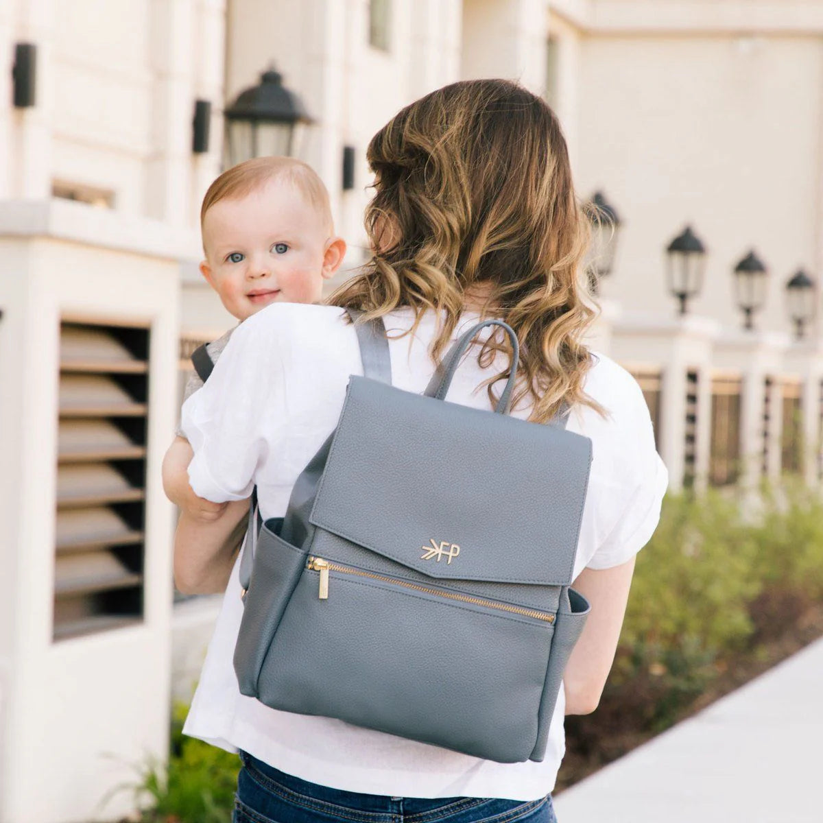 Dusty Blue Mini Classic Bag