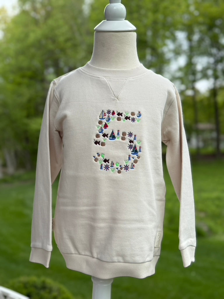 Nautical Themed "5" Sweatshirt