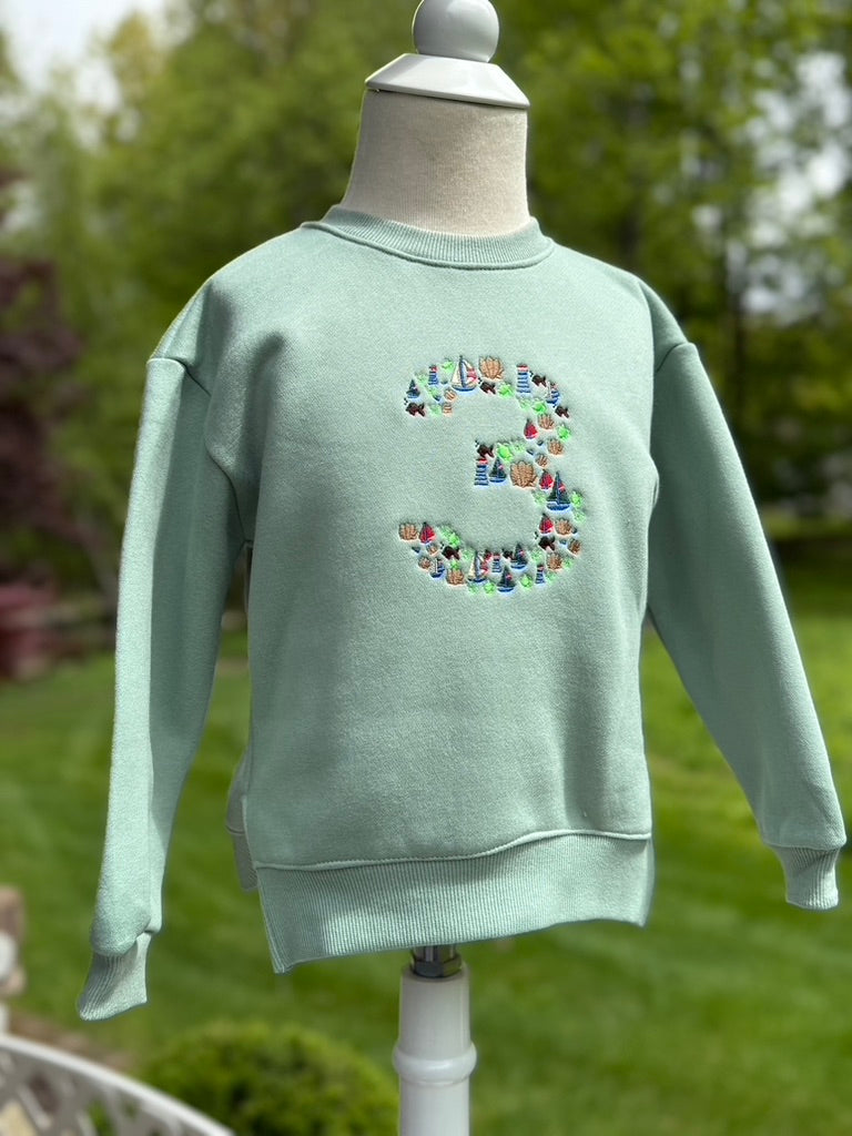 Nautical Themed "3" Sweatshirts
