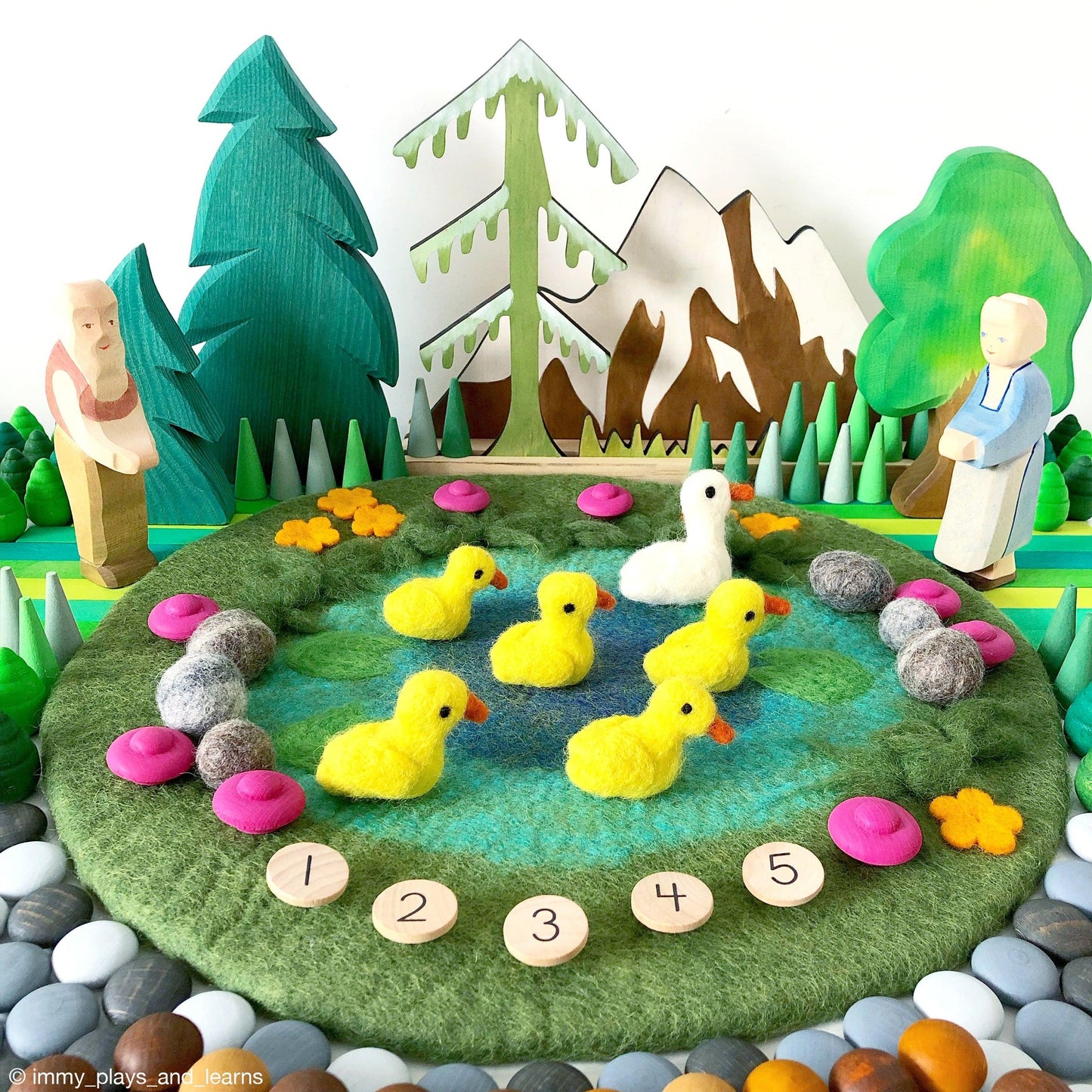 Pond with Ducks Play Mat