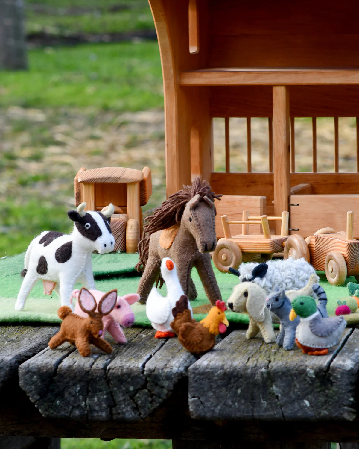 Felt Sheep Farm Animal