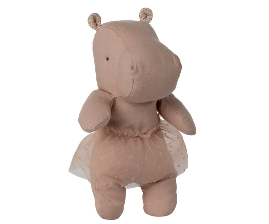 Small Rose Hippo with Skirt Safari Friend
