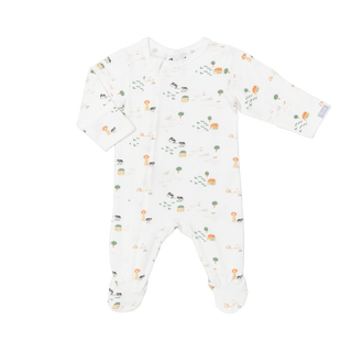 Farm Animals on Cream Footies