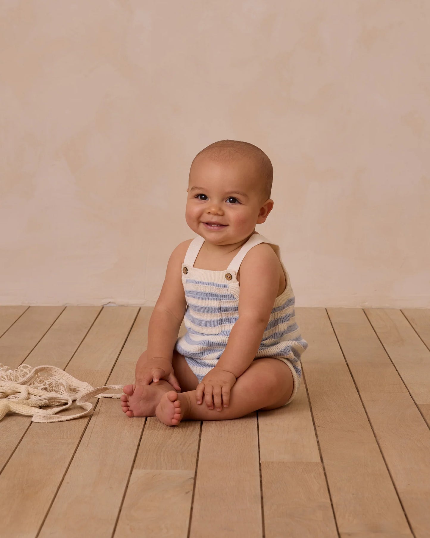 Blue Stripe Ashton Romper