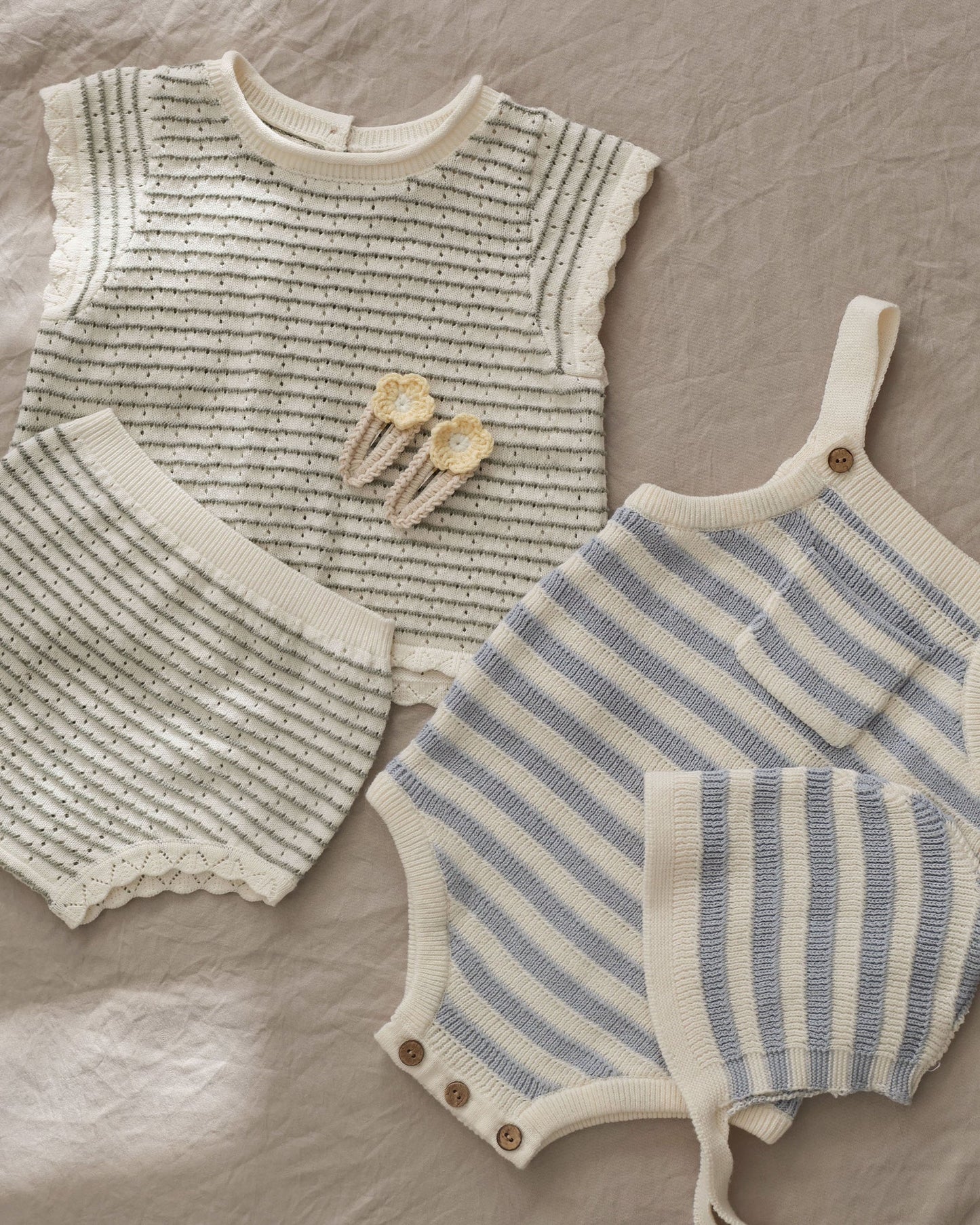 Blue Stripe Ashton Romper