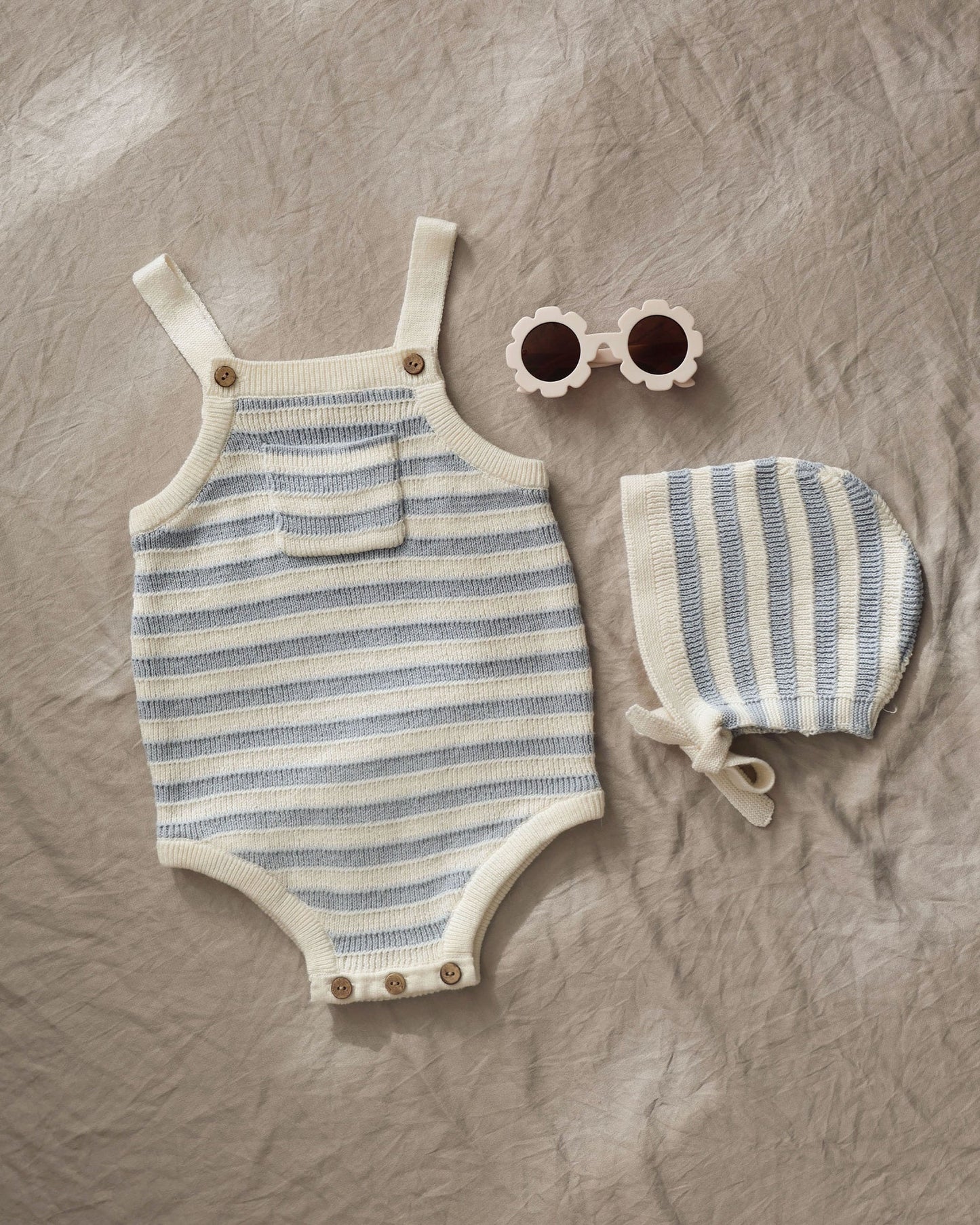 Blue Stripe Ashton Romper