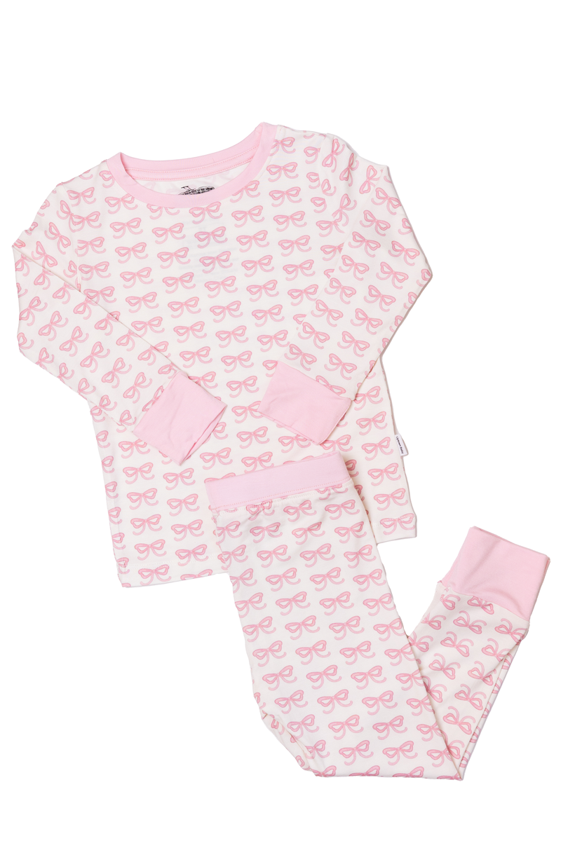 2-Pc Bows Pajamas