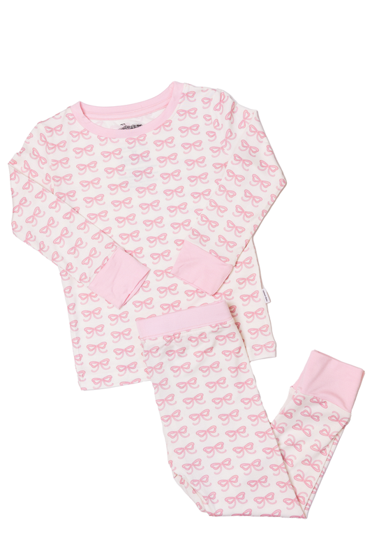 2-Pc Bows Pajamas