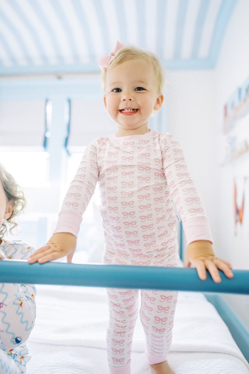 2-Pc Bows Pajamas