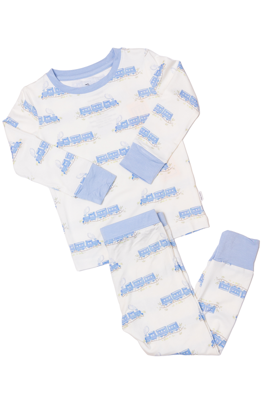 2-Pc Train Pajamas
