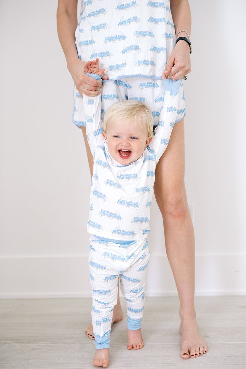 2-Pc Train Pajamas