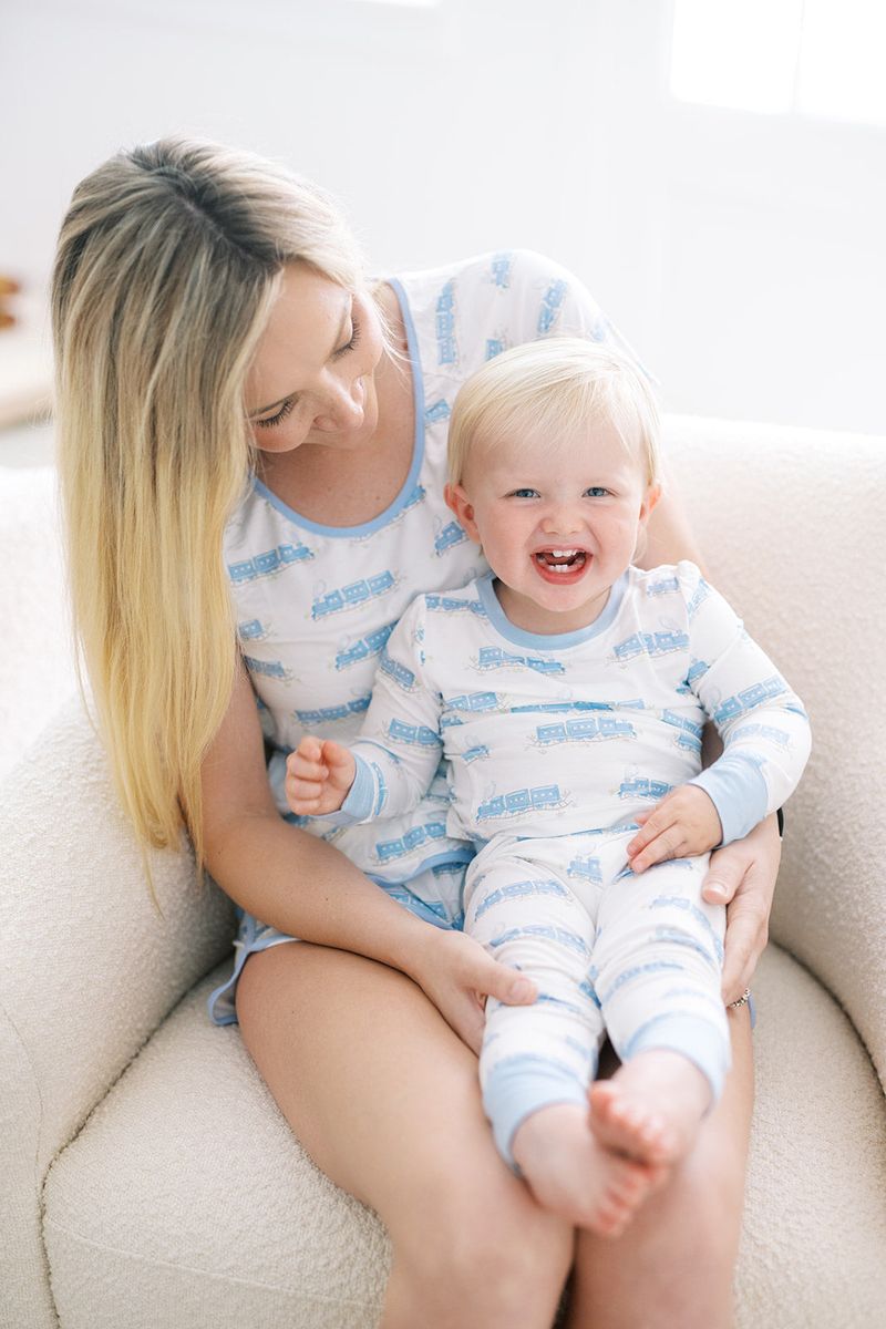 2-Pc Train Pajamas