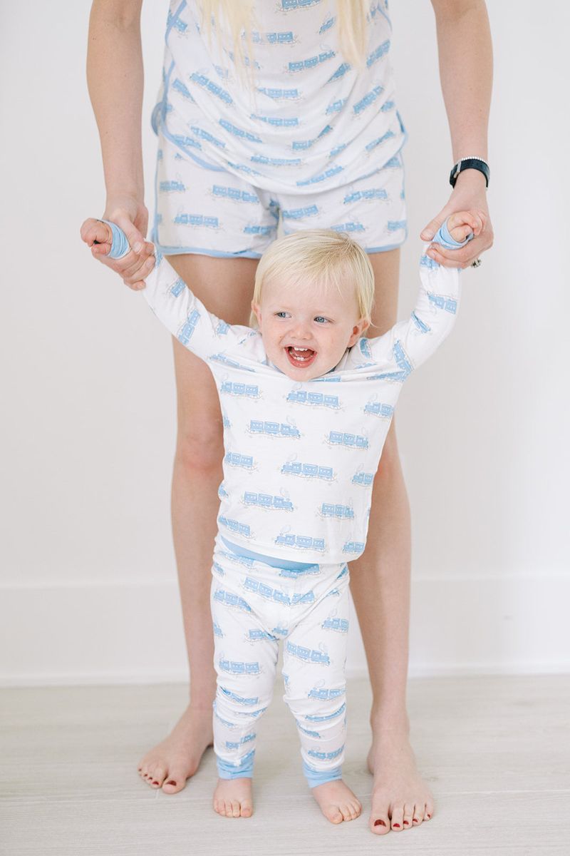 2-Pc Train Pajamas