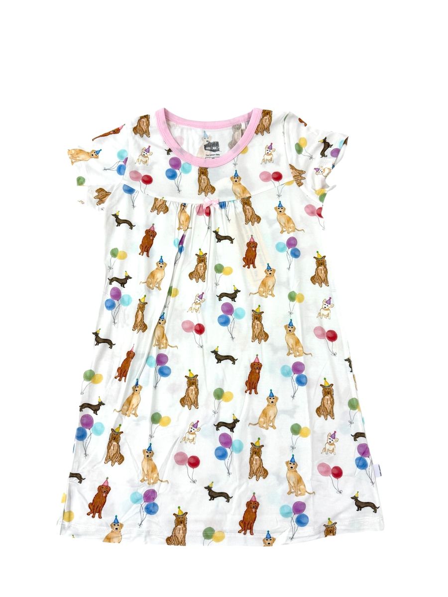 Pink Dog Party Nightgown