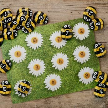 Honey Bee Number Stones