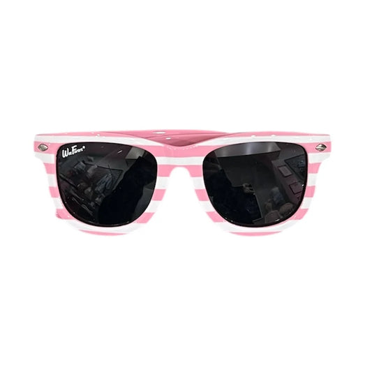 Pink Striped Polarized Sunglasses