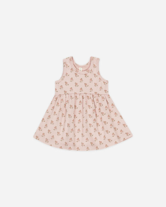 Ribbed Roses Tank Dress
