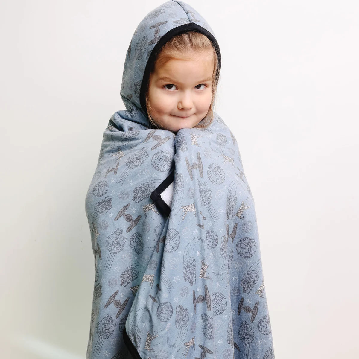 Starships Big Kid Hooded Towel